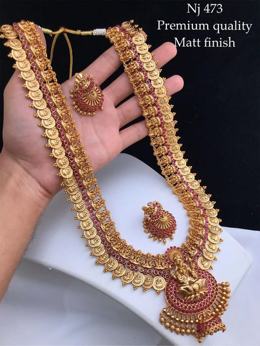 Kaveri Super Matt Finished Necklace Set