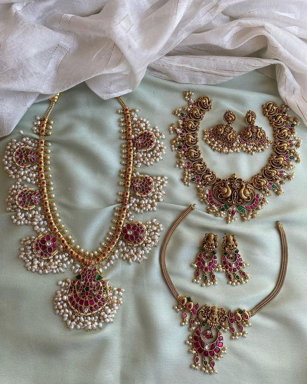 New Launches in Pure kemp Brass necklaces Full Combo
